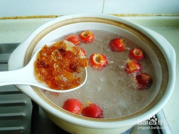 山楂桃胶汤圆汤的做法