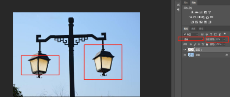 ps教程：制作路灯灯光效果