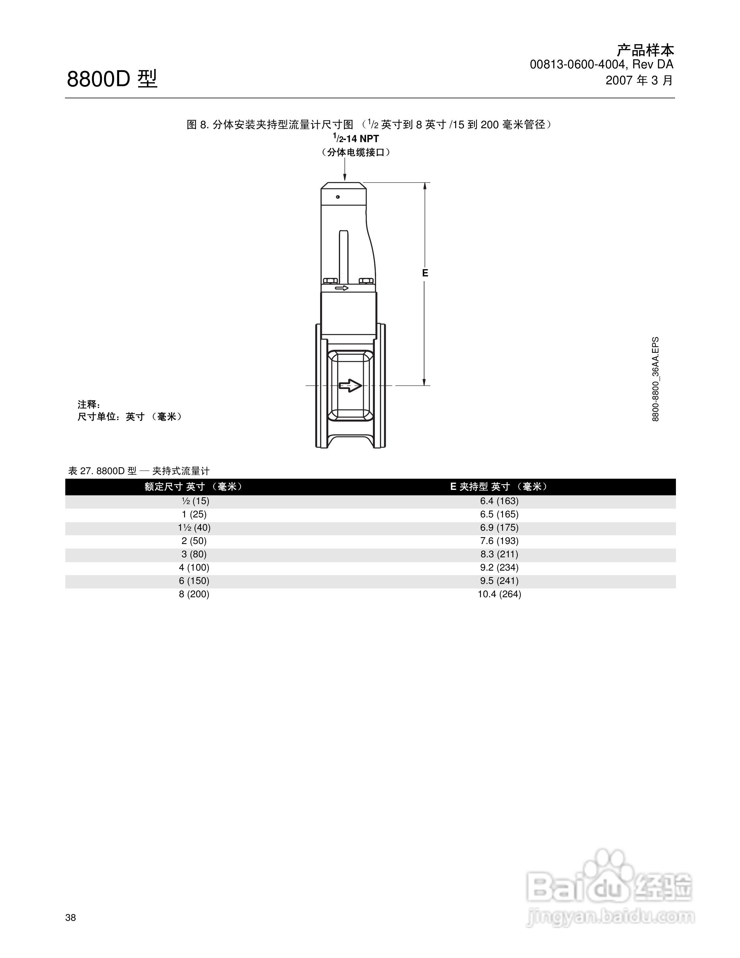 EMERSON 8800D 型涡街流量计说明书:[4]