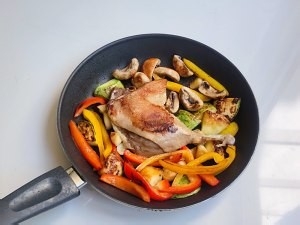鸭腿煎蔬菜【特别简单好做】