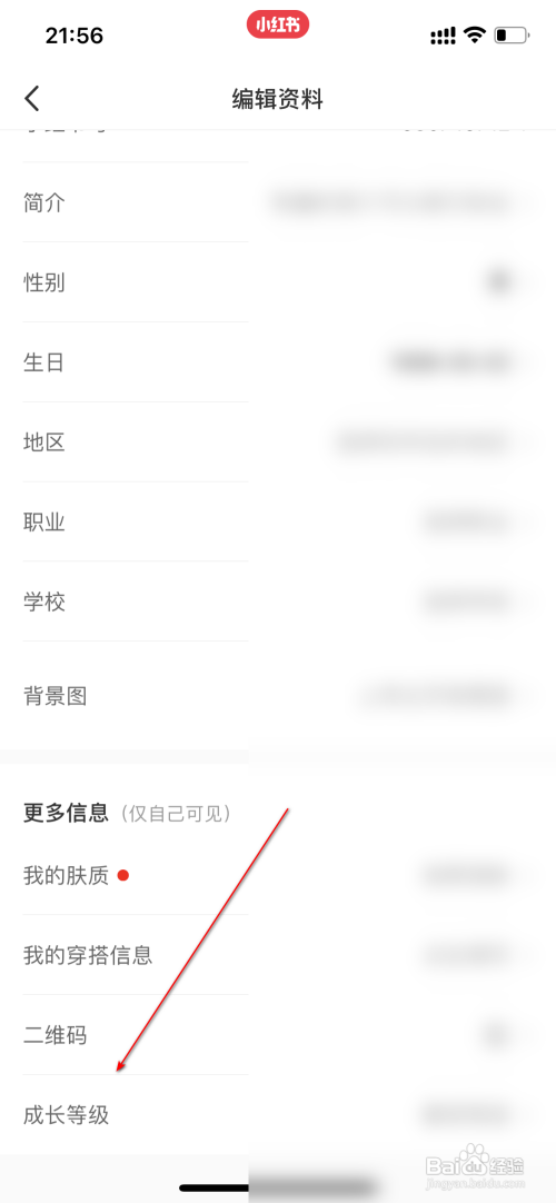 小红书查询成长等级怎么做