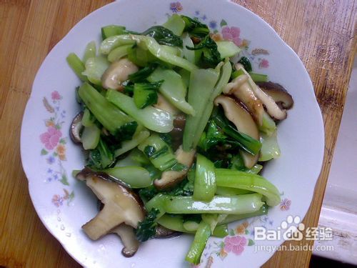 香菇炒青菜的家常做法