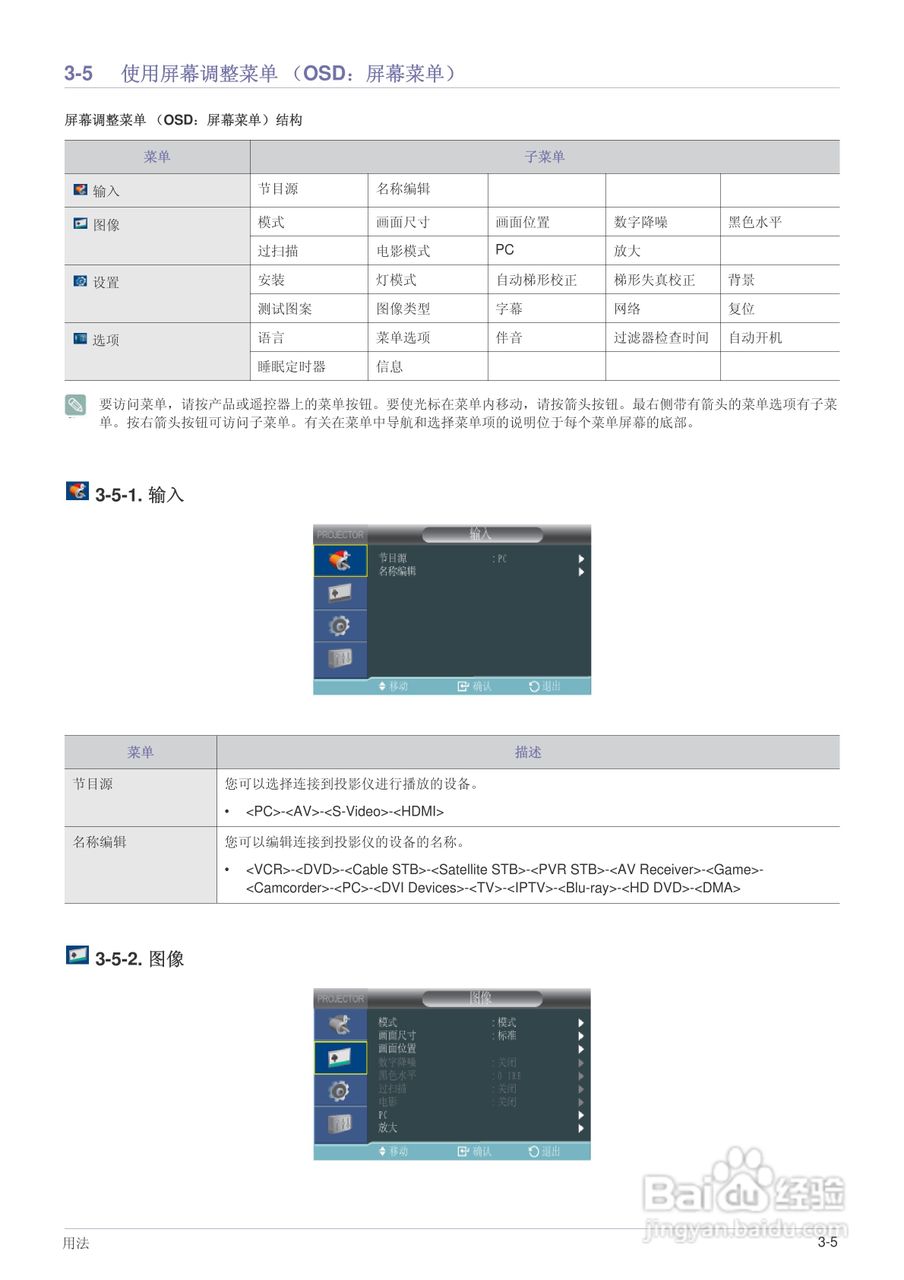 三星SP-L301投影机使用说明书:[5]