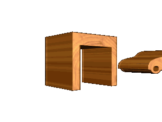 ulead cool 3d中创建汽车撞击桌子动画