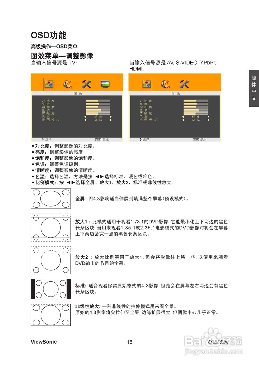 ViewSonic优派NX2232w电视机说明书:[2]