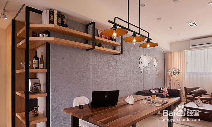 休闲雅致工业居宅的室内效果图