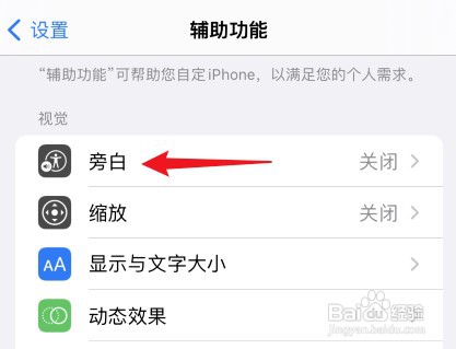 如何设置iPhone13开启旁白功能