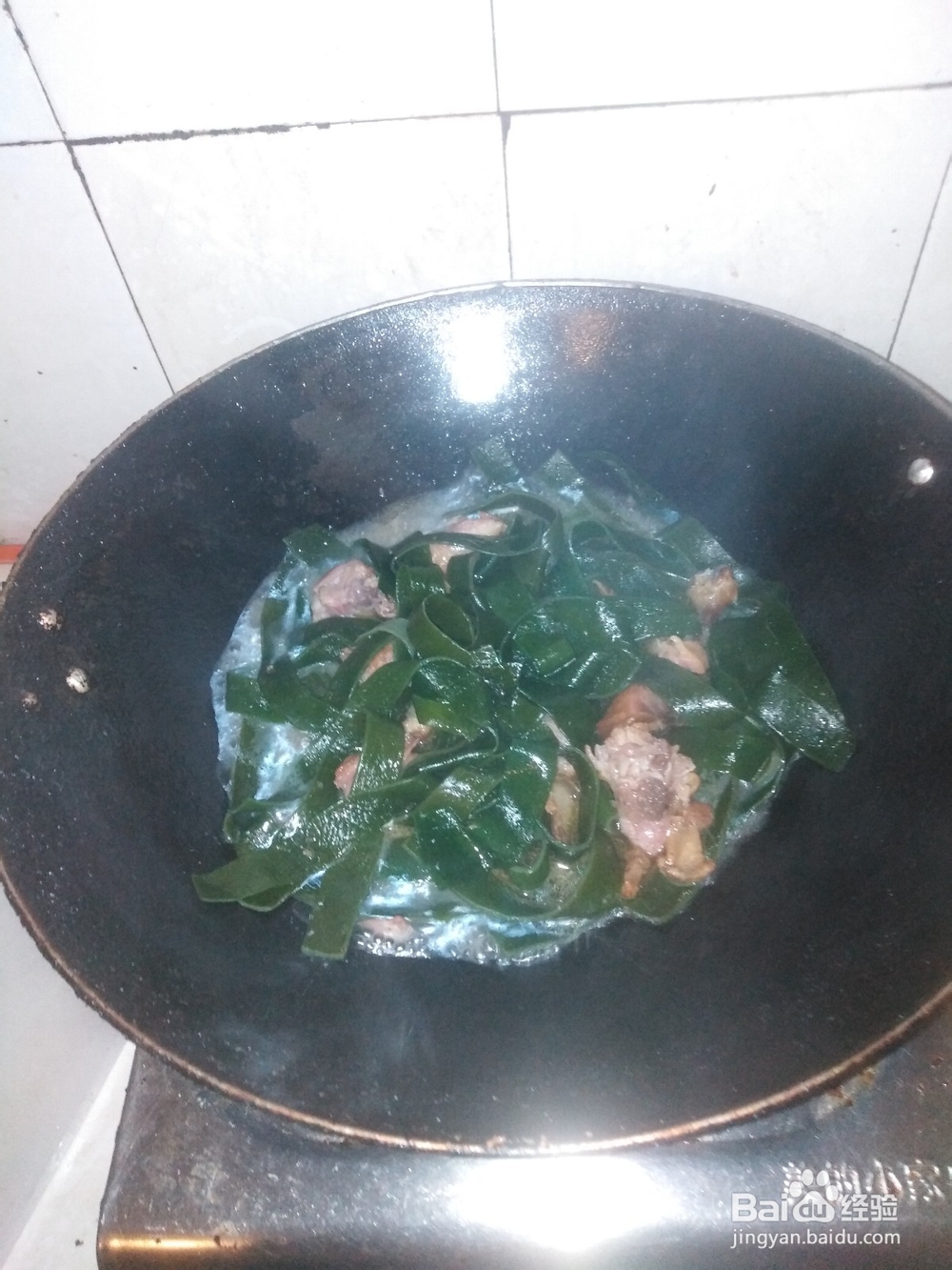 腊鸭腿炒青海带