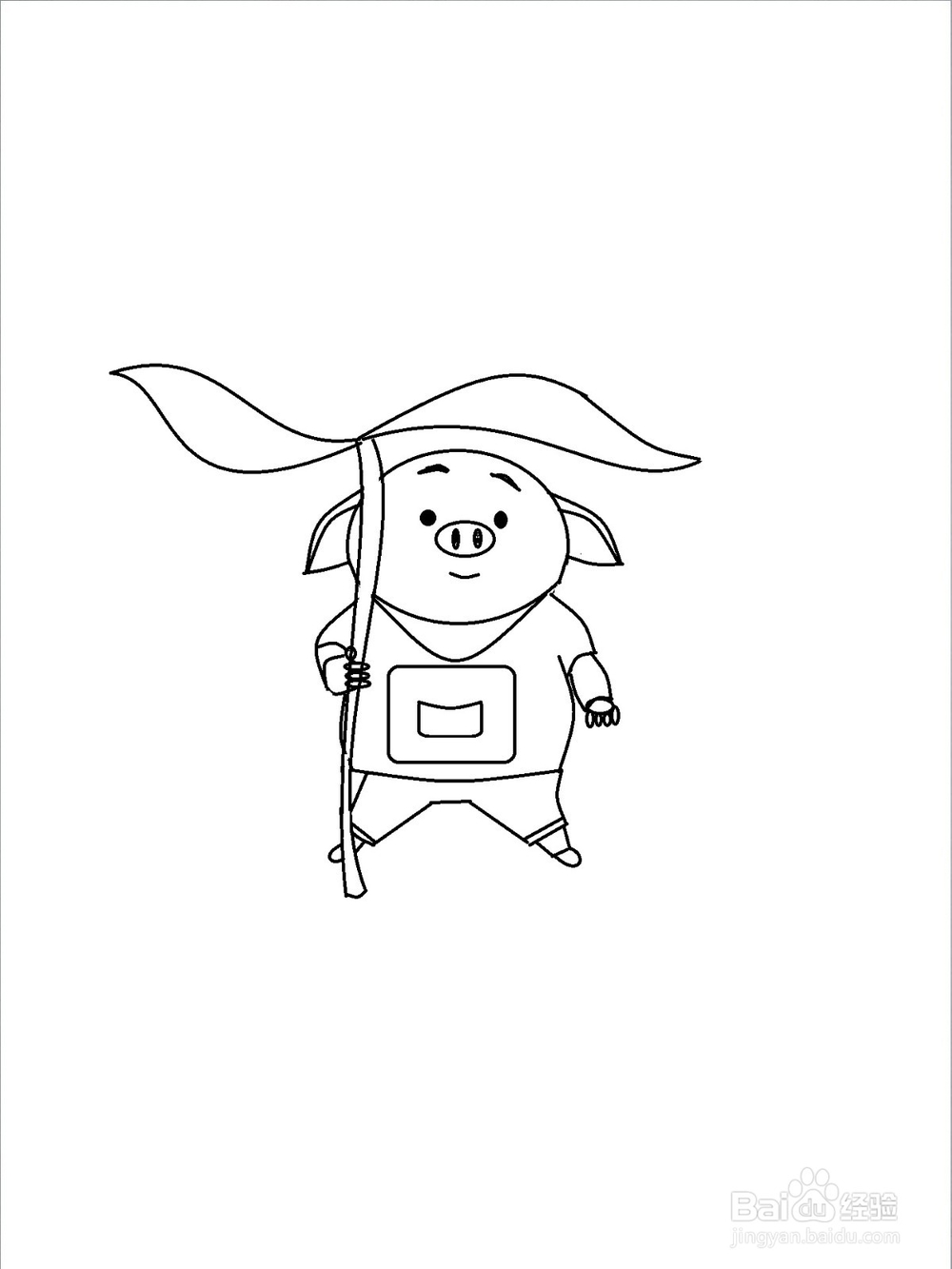 热门猪小屁的简笔画方法