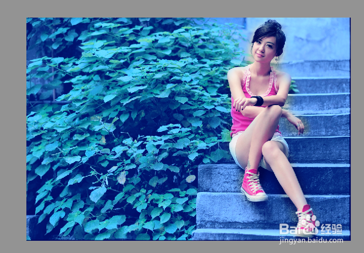 ps之怎么为美女照片调色？