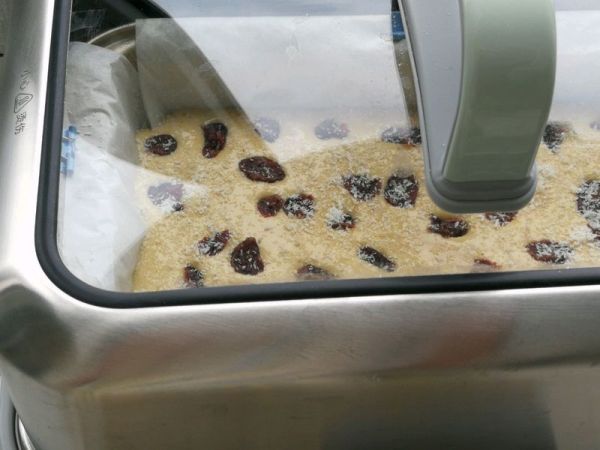 椰蓉蔓越莓蒸蛋糕