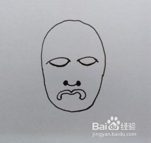 线描画：脸谱（1）