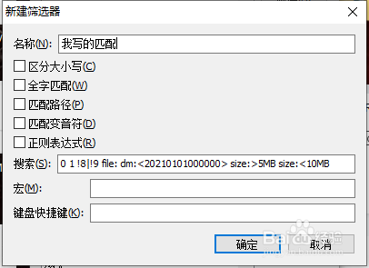 everything搜索筛选与或排除类型时间大小等用法