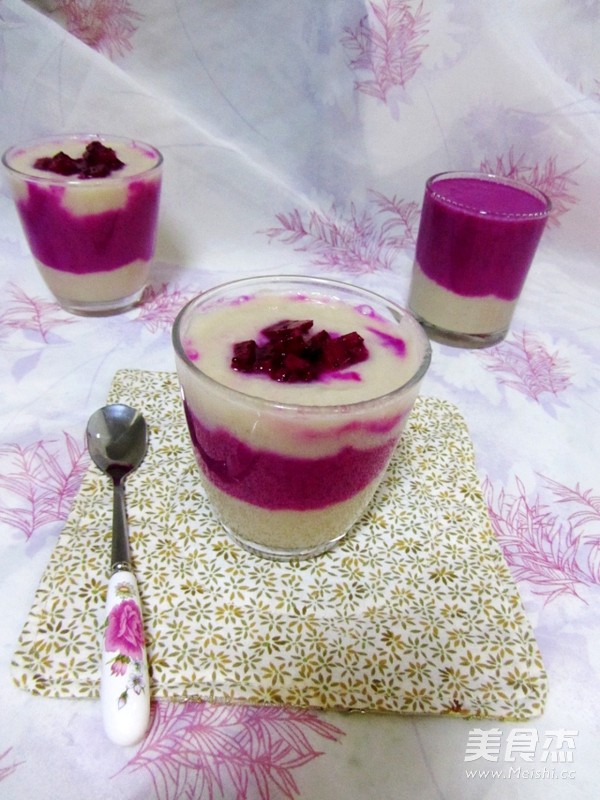 黄花梨火龙果果昔