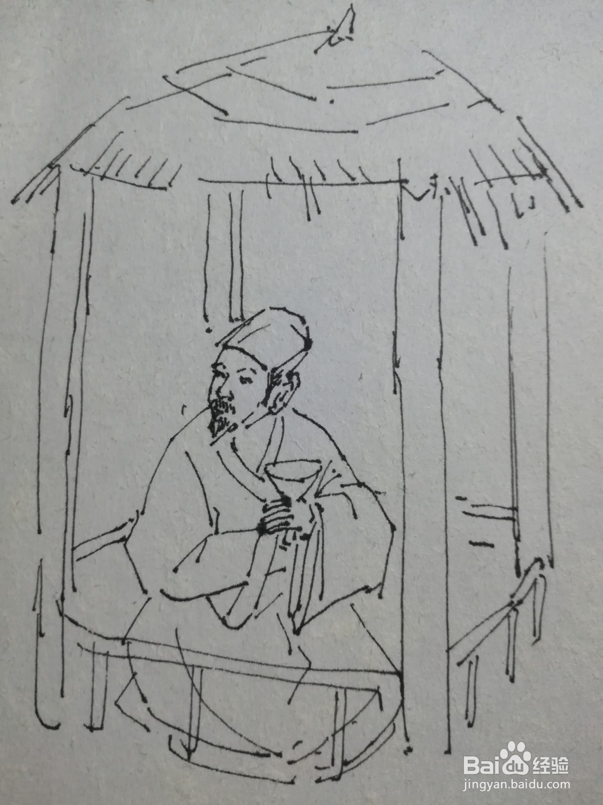 醉翁亭记简笔画
