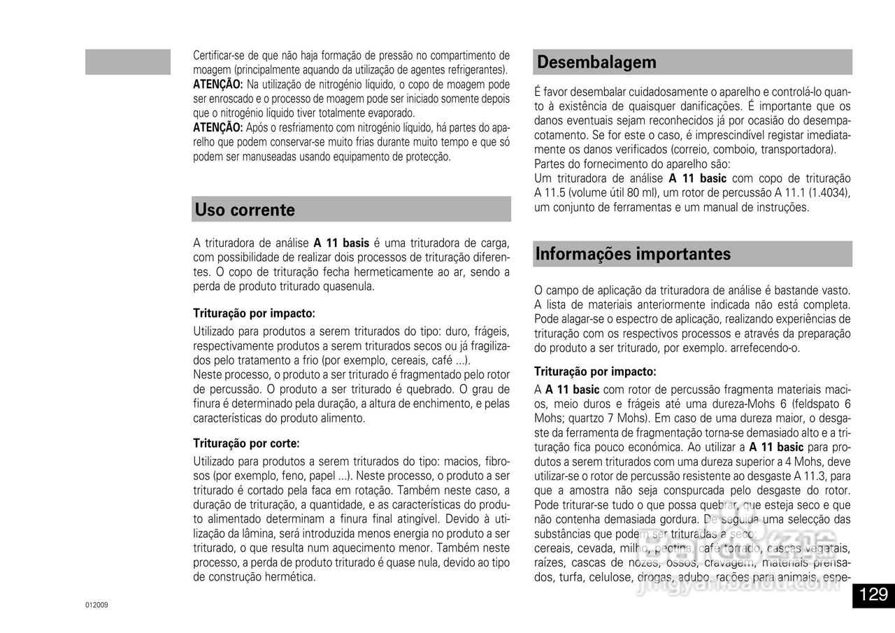 IKA A11分析研磨机使用说明书:[13]