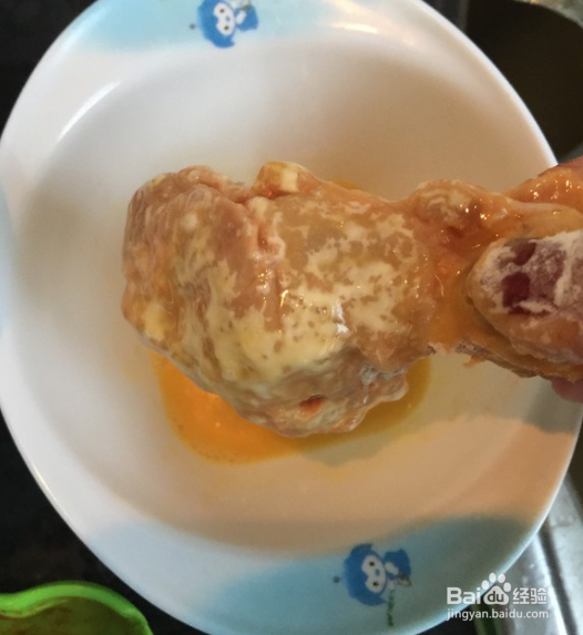 鸡腿裹面粉怎么炸