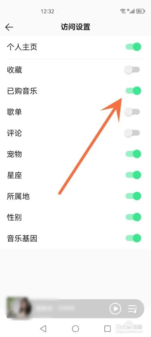 qq音乐APP在哪里隐藏已购音乐