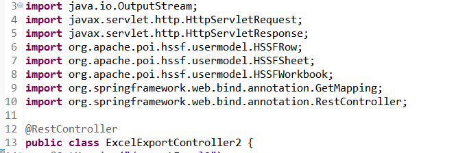 springboot实现无模板Excel表格导出