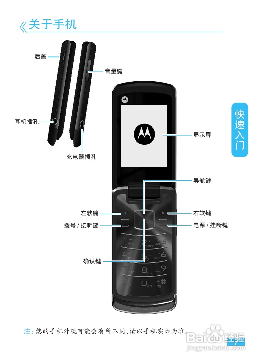 摩托罗拉EX211手机使用说明书:[1]