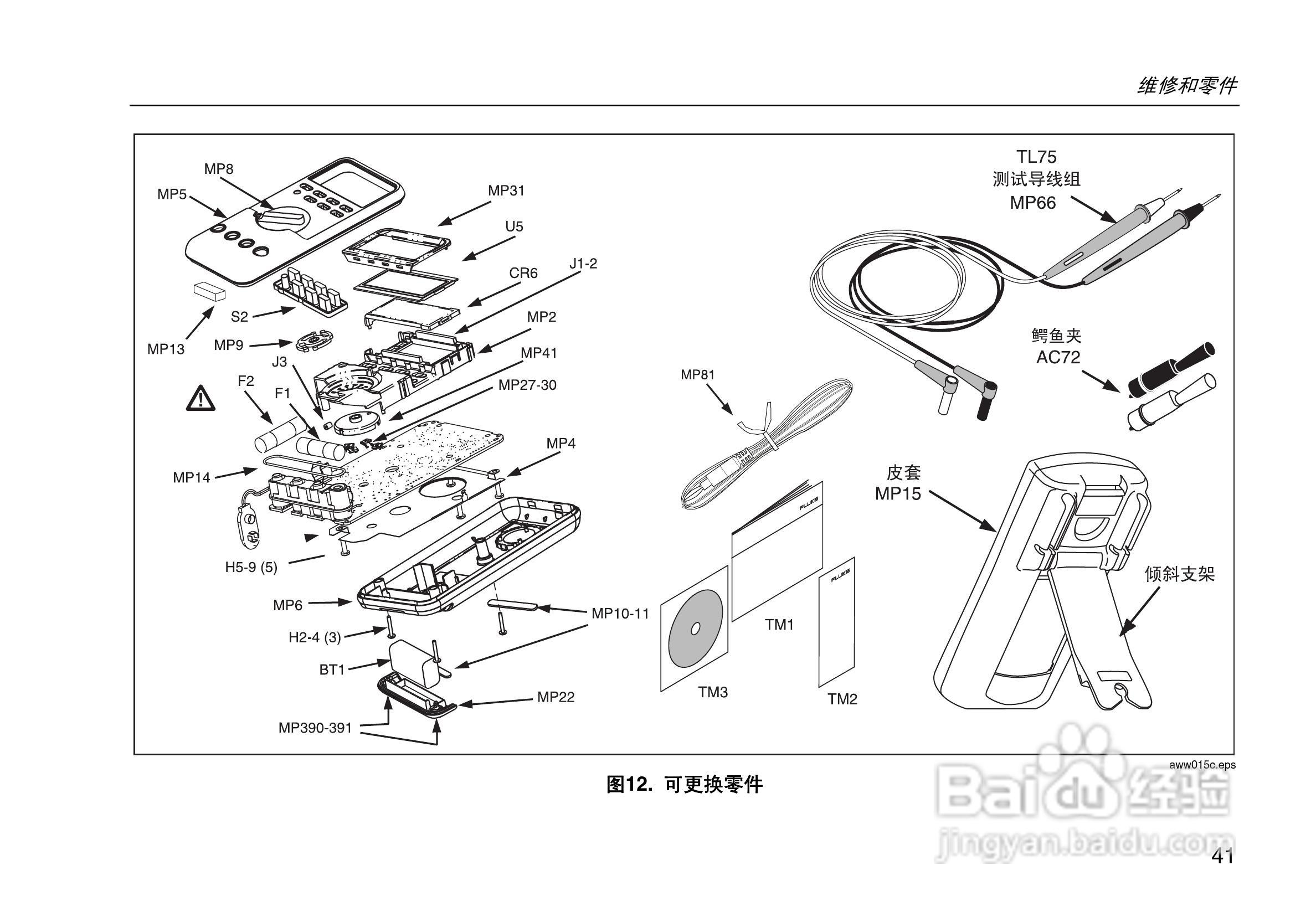 福禄克Fluke 80系列V数字多用表使用说明书:[5]