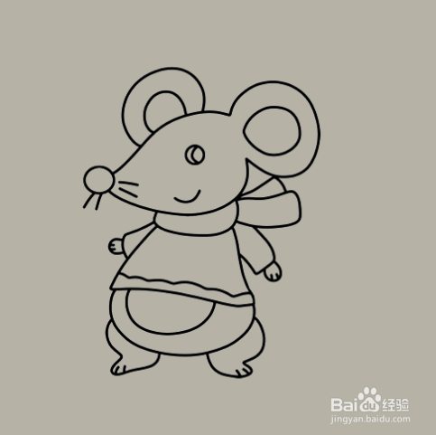 如何画老鼠的简笔画？