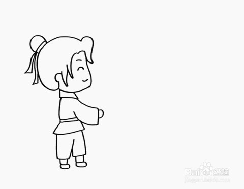 牛郎织女相会简笔画