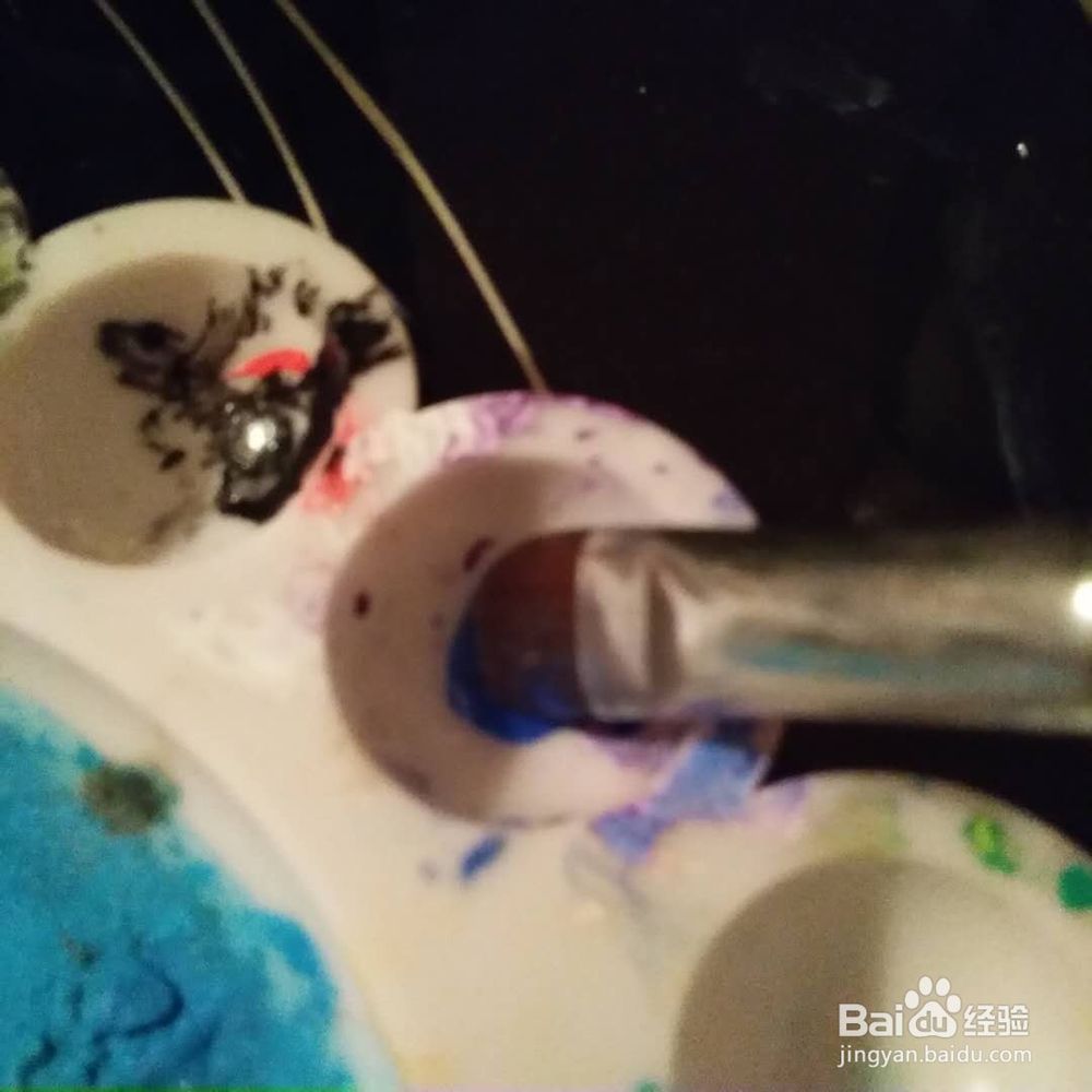 如何在布料上画七彩星空？