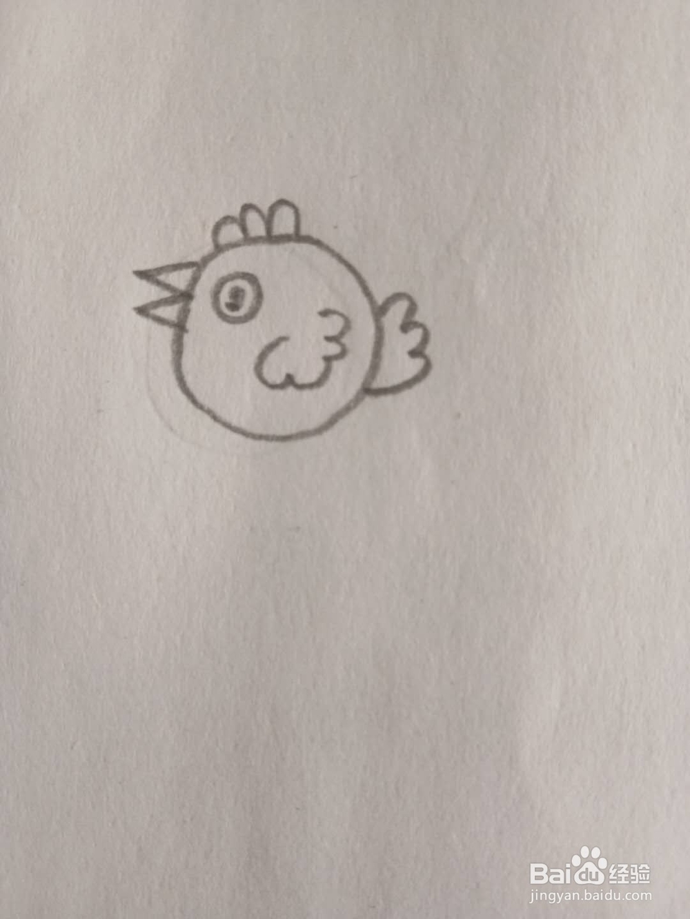 教你画儿童简笔画孵蛋的母鸡