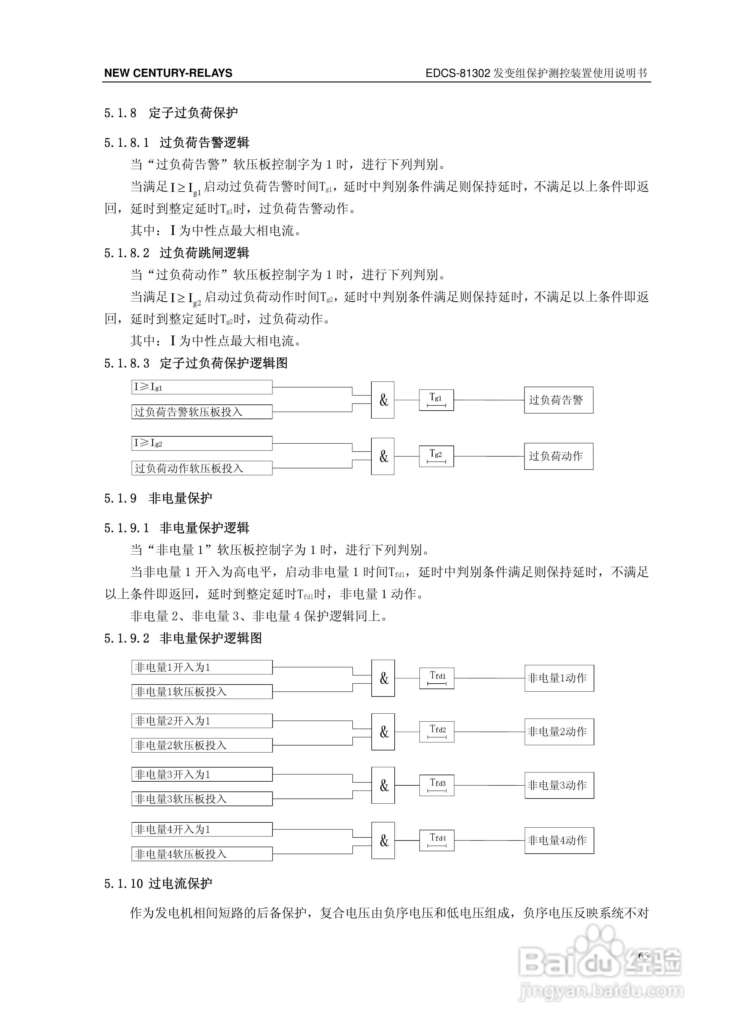 新世纪EDCS-81302发变组保护测控装置说明书:[8]