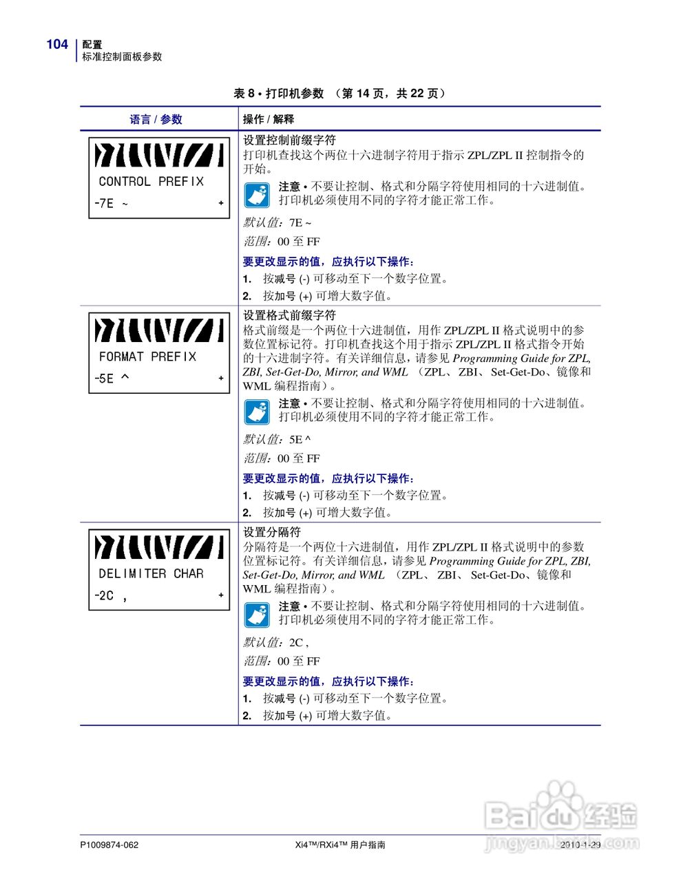 Zebra斑马 RXi4打印机说明书:[11]
