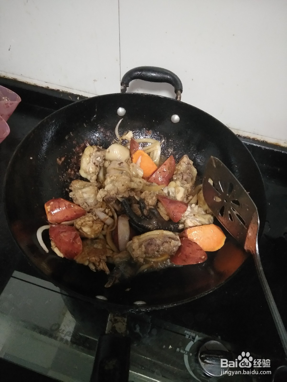 红薯炖仔鸡块