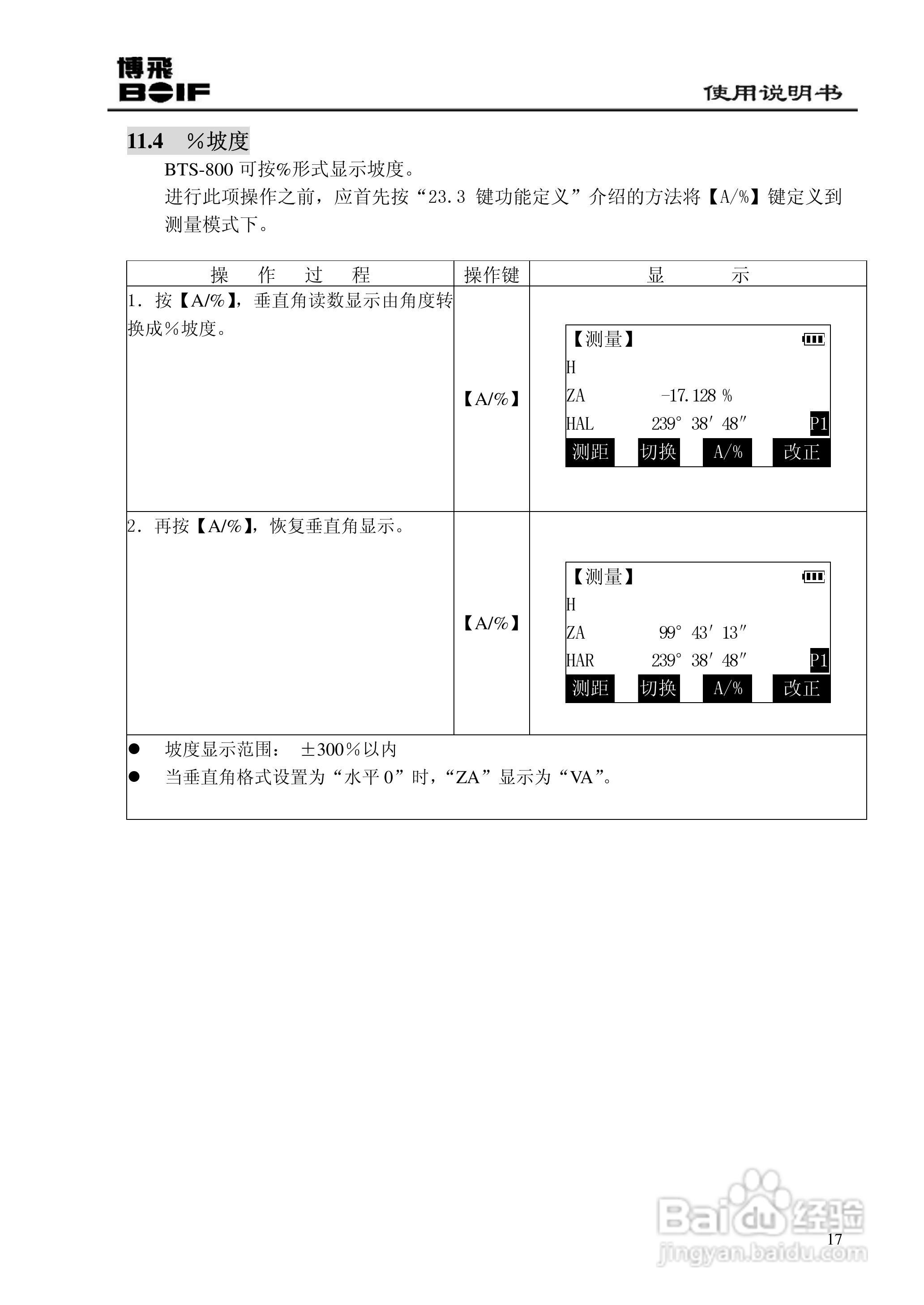博飞BTS800系列全站仪说明书:[3]