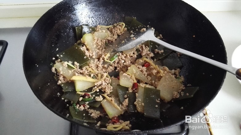 肉末海带烧冬瓜的做法