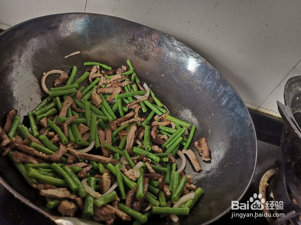 猪肉丝炒豇豆
