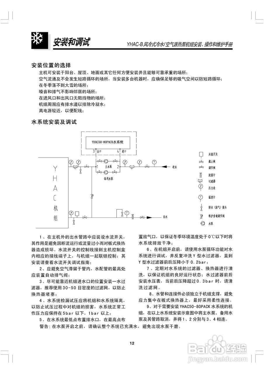 约克YHAC60-B空调安装、操作和维护手册:[2]