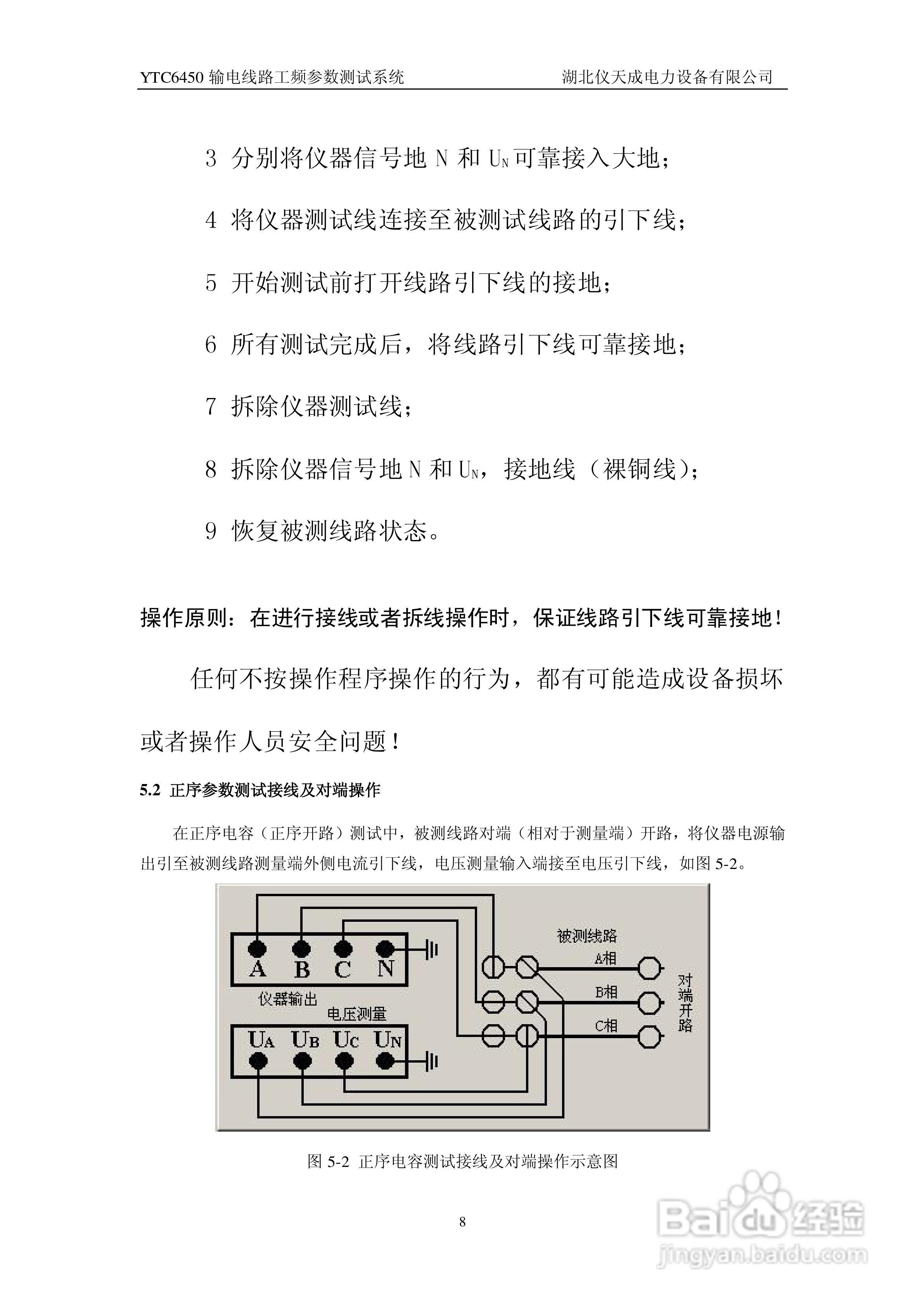仪天成YTC6450输电线路工频参数测试系统说明书:[1]
