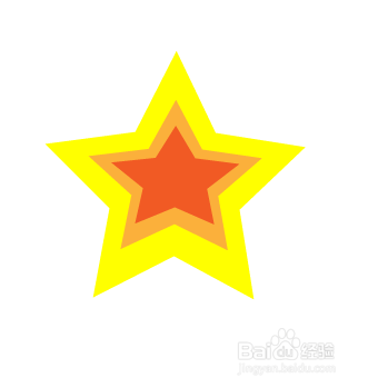 如何使用设计工具Ai绘制多个立体五角星并放画布