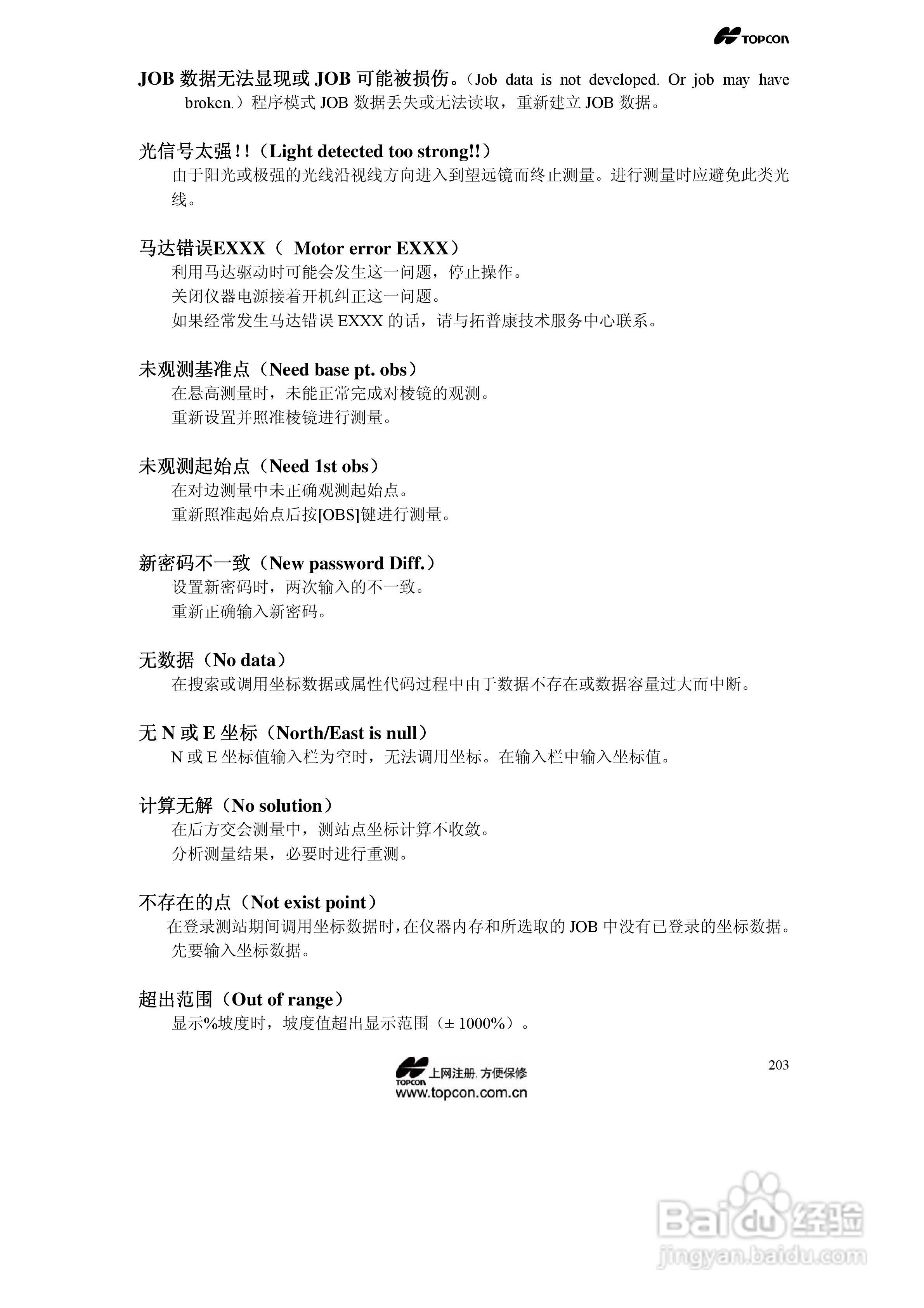 拓普康自动跟踪全站仪MS05A使用手册:[21]