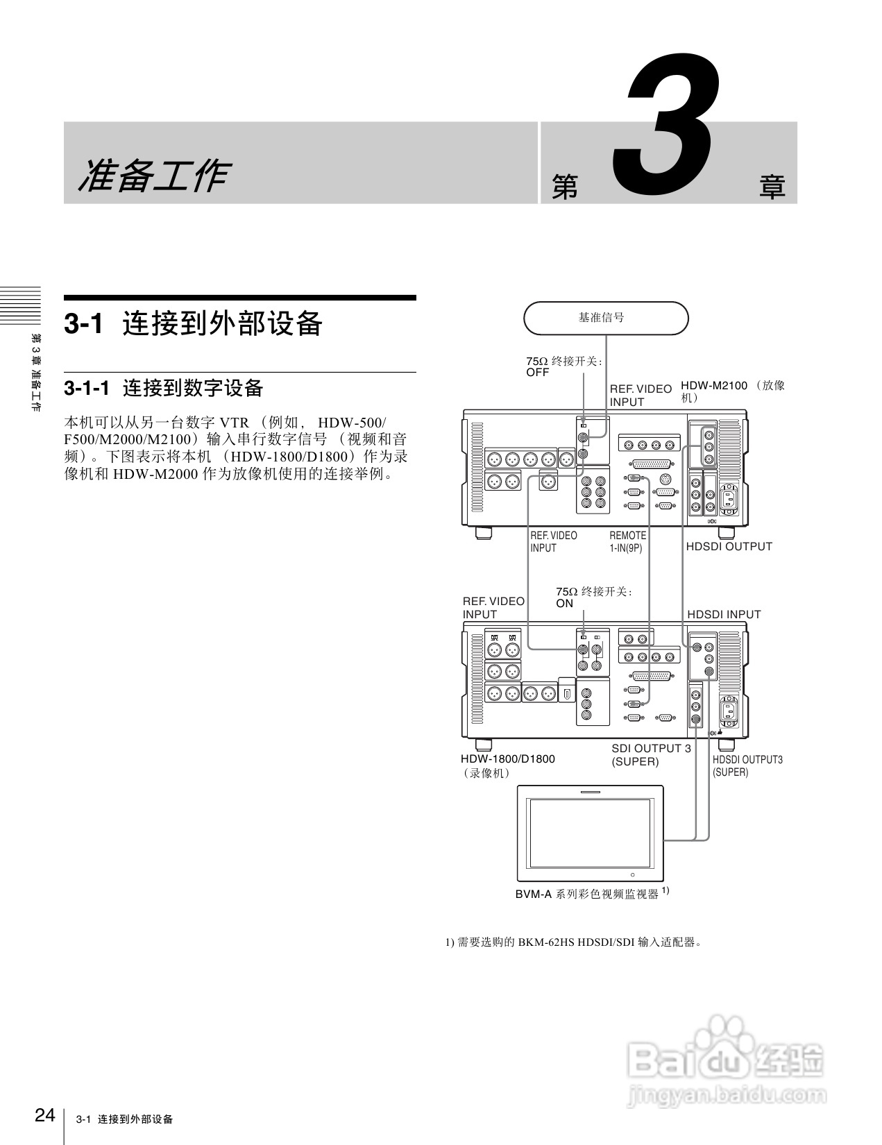 SONY HDW-1800/D1800高清晰度数字磁带录像机操作手册:[2]