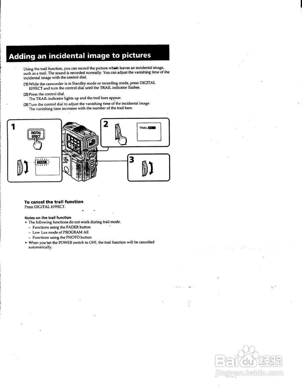 索尼DCR-PC1数码摄像机说明书:[4]