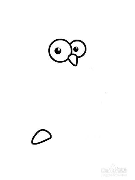 企鹅简笔画 分步画法