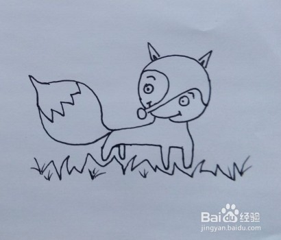 <b>狐狸画法教程。怎么画狐狸，如何画狐狸？简笔画</b>