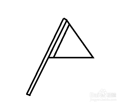 简笔画-小旗子的简笔画如何画