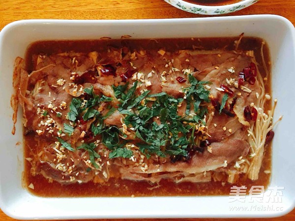 烤金针肥牛的做法