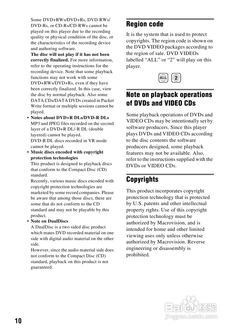 SONY DVP-FX720播放器说明书:[1]