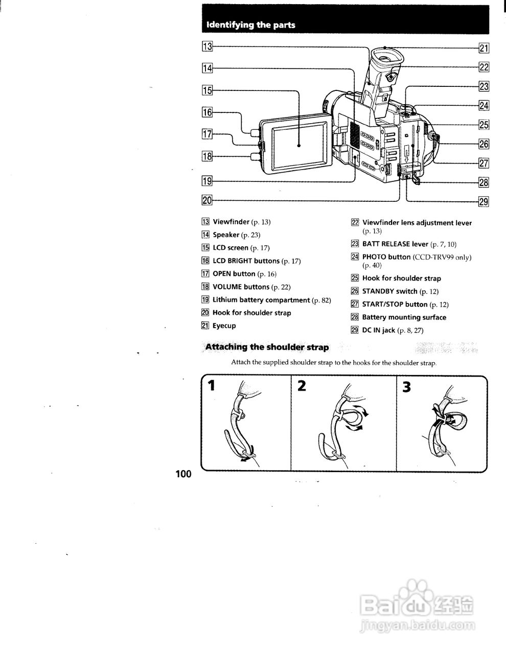 索尼CCD-TRV99模拟摄像机说明书:[11]
