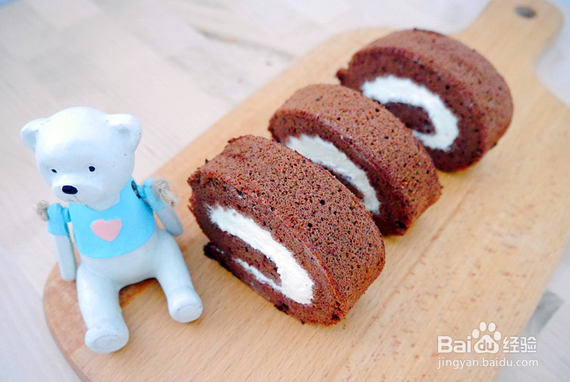 可可蛋糕卷的做法