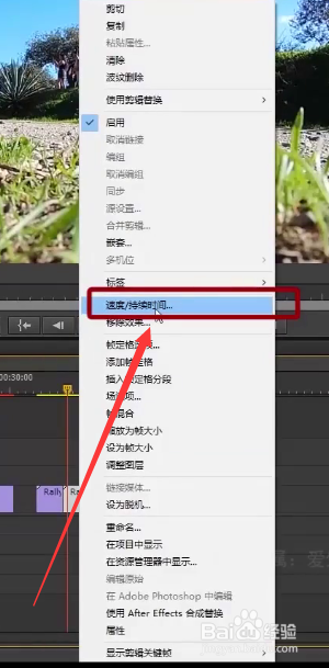 使用Pr软件将视频片段进行倒放编辑视频倒放