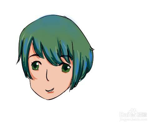 板绘头发高光怎么画